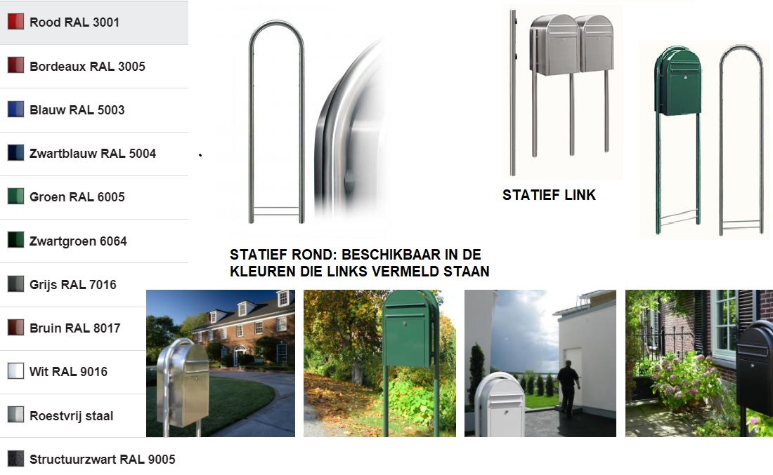 Statief rond -  RVS