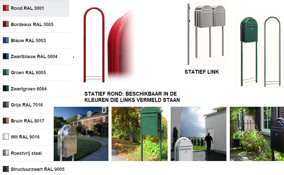 Statief rond -  rood