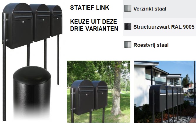 Statief link -  zwart struktuur