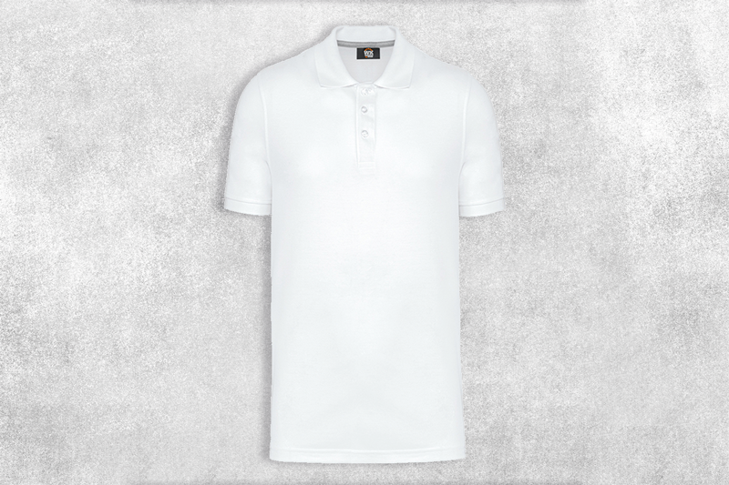 Atlantis werk en promo poloshirt Wit